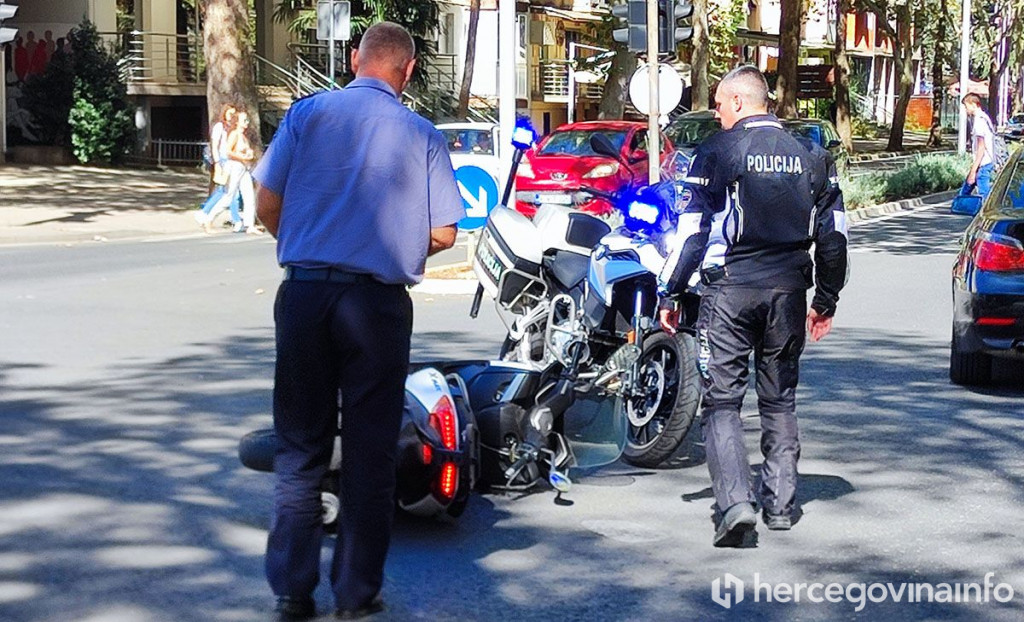 Sudar prometna nesreća motocikl Mostar