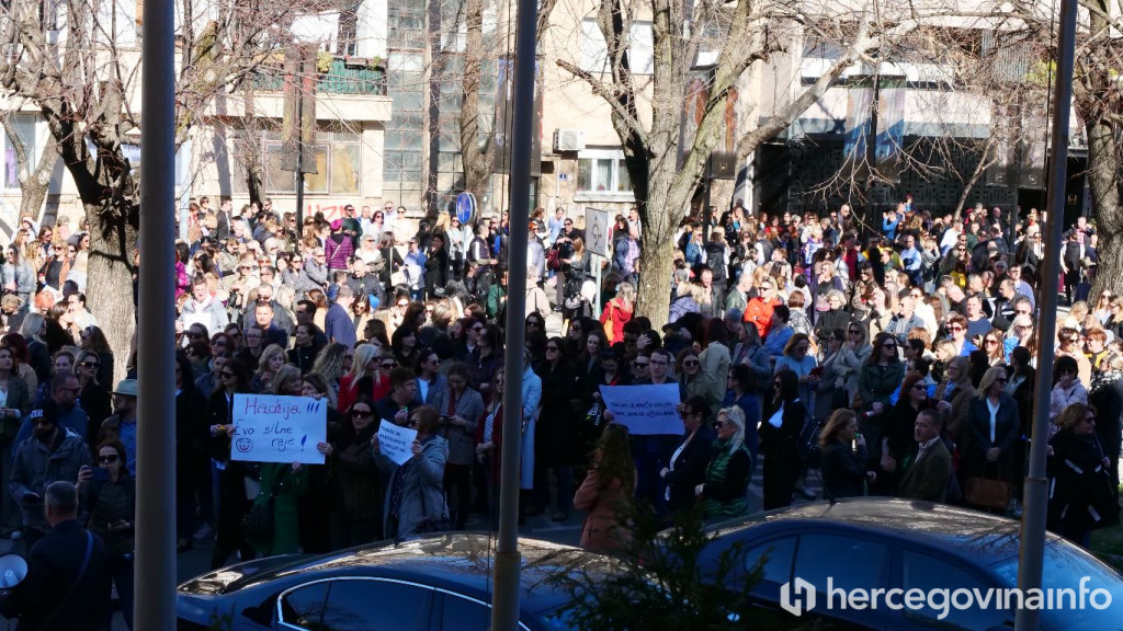 Prosvjed sindikata Mostar 20.02.2024