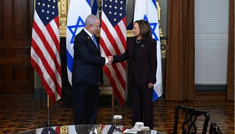 Kamala Harris i Benjamin  Netanyahu