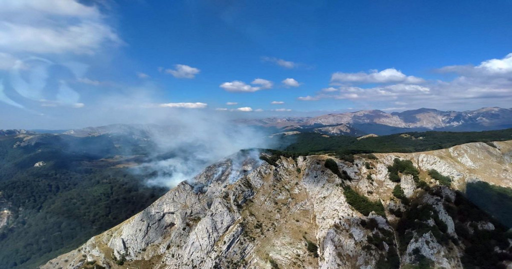 Tjentište požar