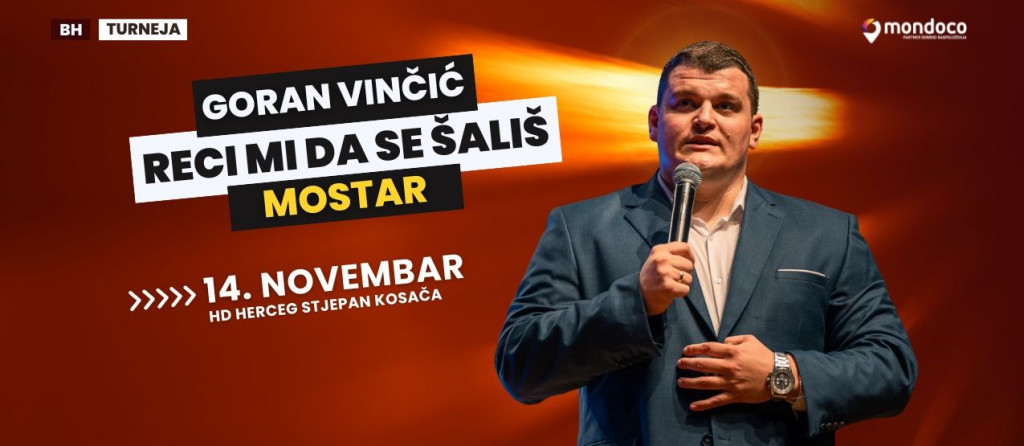 Stand up komičar Goran Vinčić