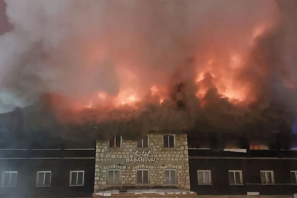 Hotel Babanovac, jedan od simbola planine Vlašić, zahvatio je veliki požar 