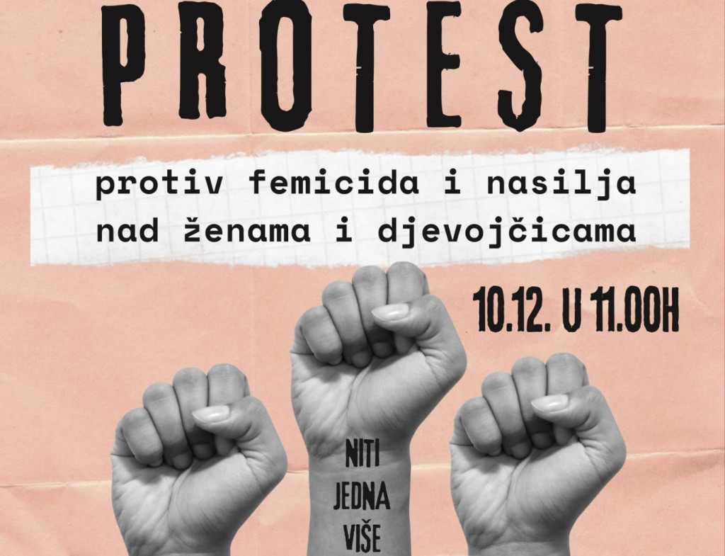 prosvjed protiv femicida Mostar